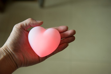 Fototapeta premium heart in hands
