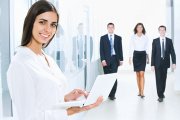 Obraz premium Young business woman