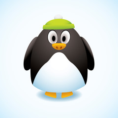 Cartoon penguin hat