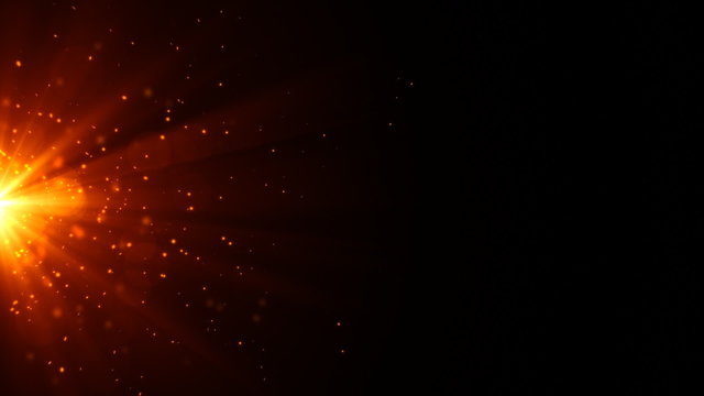 Hot sparkles motion animation