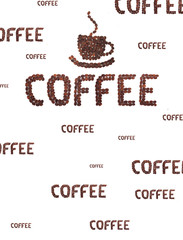 Brown roasted coffee beans