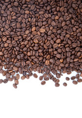 Brown roasted coffee beans