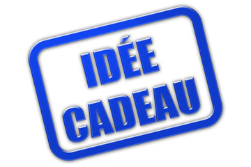 Stempel blau glas IDÉE CADEAU