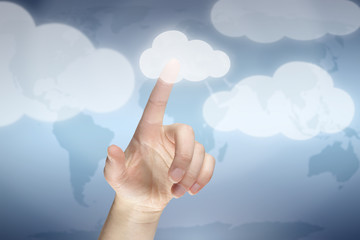 Cloud computing concept