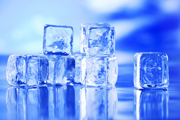Crystals ice cubes