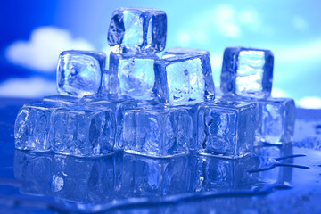 Crystals ice cubes