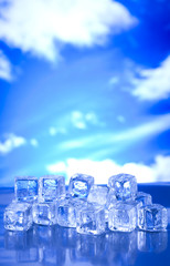 Crystals ice cubes