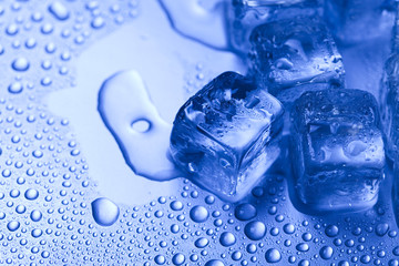 Melting ice cubes