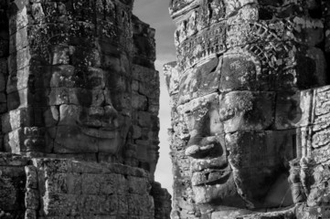 Fototapeta premium Faces of Bayon temple, Angkor, Cambodia