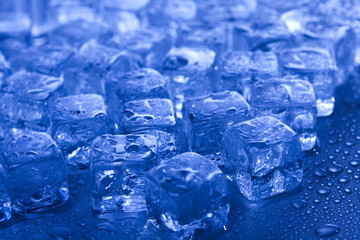 Background with ice cubes