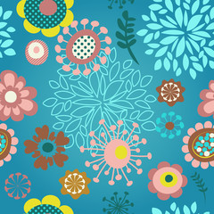 seamless flower pattern background