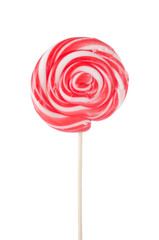 Colorful lollipop isolated on the white