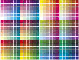 Vector color palette