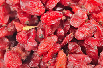 Dried Barberry Berries Close-Up