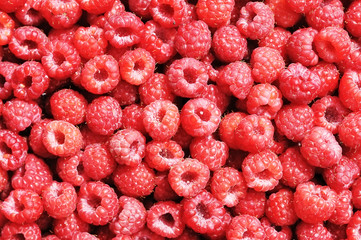ripe raspberries