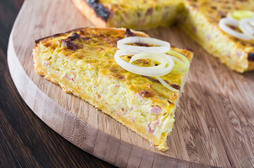 Leek quiche.