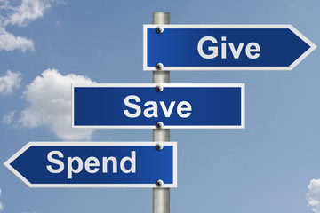 Fototapeta premium Where you money is spent