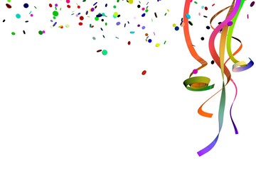 Luftschlangen für die Party , Fete , Feier