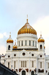 Fototapeta na wymiar Christ the Saviour Cathedral in Moscow