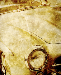 vintage car print