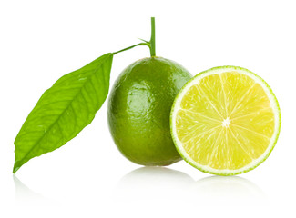 lime with a slice