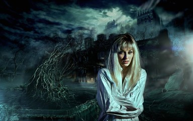 Fototapeta premium Escape from a hospital for mentally ill.