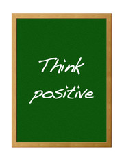 Obraz premium Think positive.