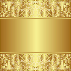 golden background with ornaments