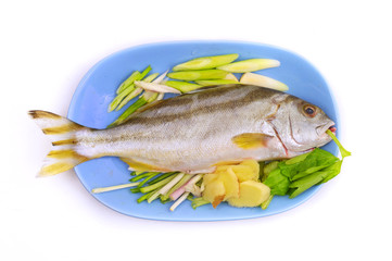 Fish in the plate