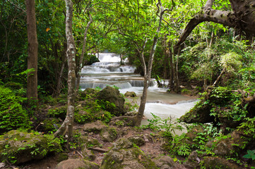 Huay mae Kamin waterfall, Kanchanaburi, Thailand