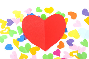 Heart Shape on White Background