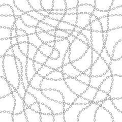 metal chain seamless vector background.