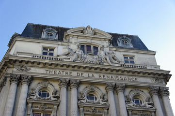 Fototapeta na wymiar Théâtre de la Renaissance, Paryż, Francja.