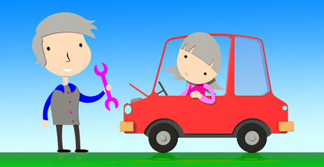 Automobile car repair