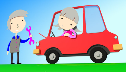 Automobile car repair