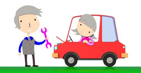 Automobile car repair