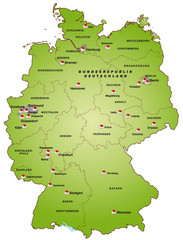 Deutschland als Internetkarte