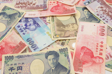 Japanese Yen,Taiwan Dollars