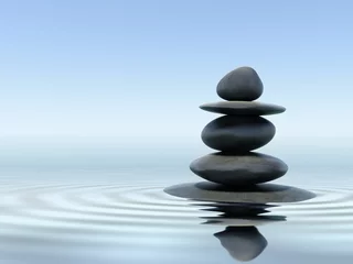 Deurstickers Zen Zen stenen