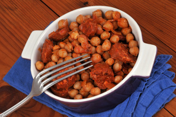 Potée de pois chiches au chorizo