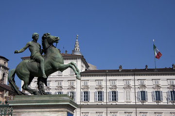 Obraz premium view of the royal palace in Turin