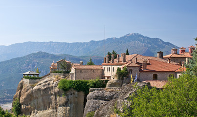 Fototapeta na wymiar Klasztor Świętej św Stefana. Meteora, Tesalia, Grecja