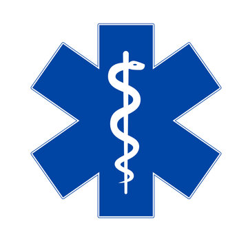 Emergency medicine symbol asclepius
