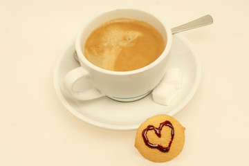 Kaffeetasse mit Herz