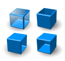 Set of 3d cube