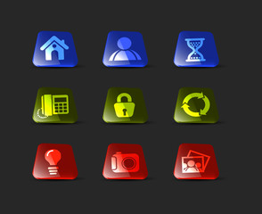 Glossy icon set