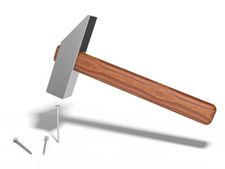 hammer and nails