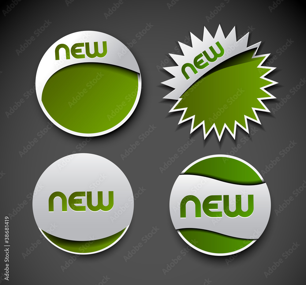 Canvas Prints design of advertisement labels stickers