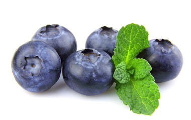 blueberry with mint