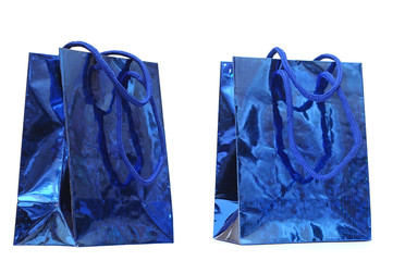 Shopping bags on a white background